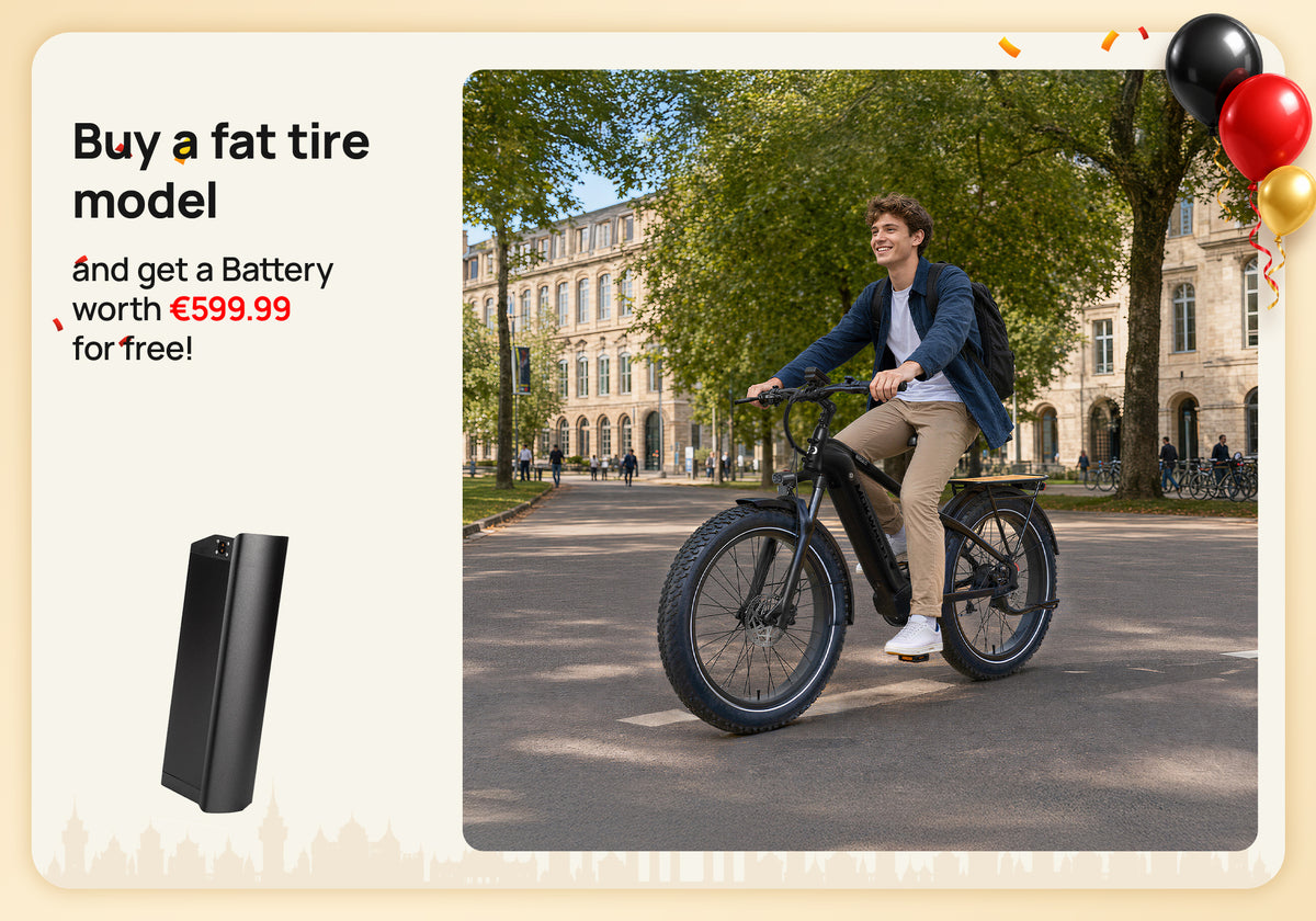 Fat tyre E-Bike + Free battery!