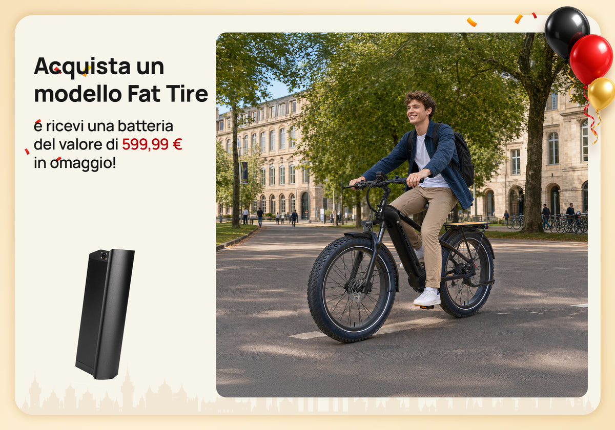 Pneumatico grasso E-Bike-batteria inclusa!